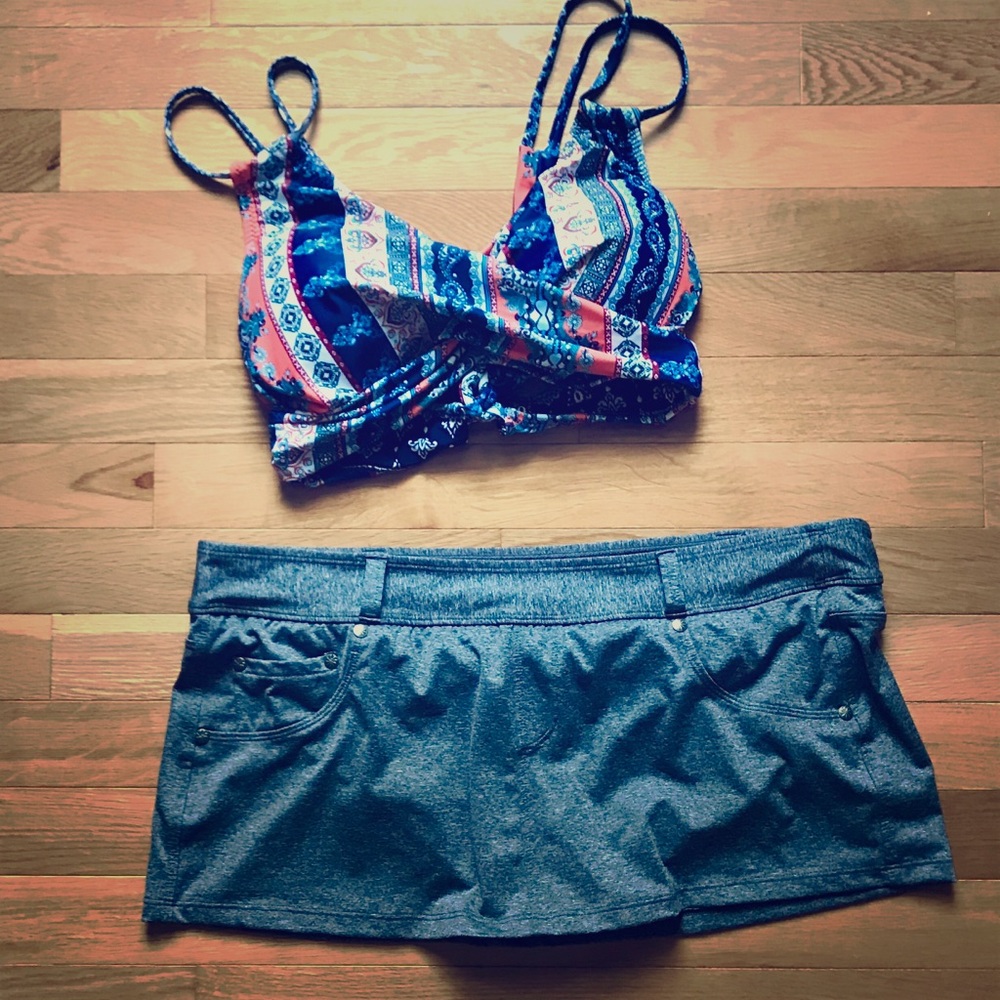 Athleta Swim “Jean” Skirt - L